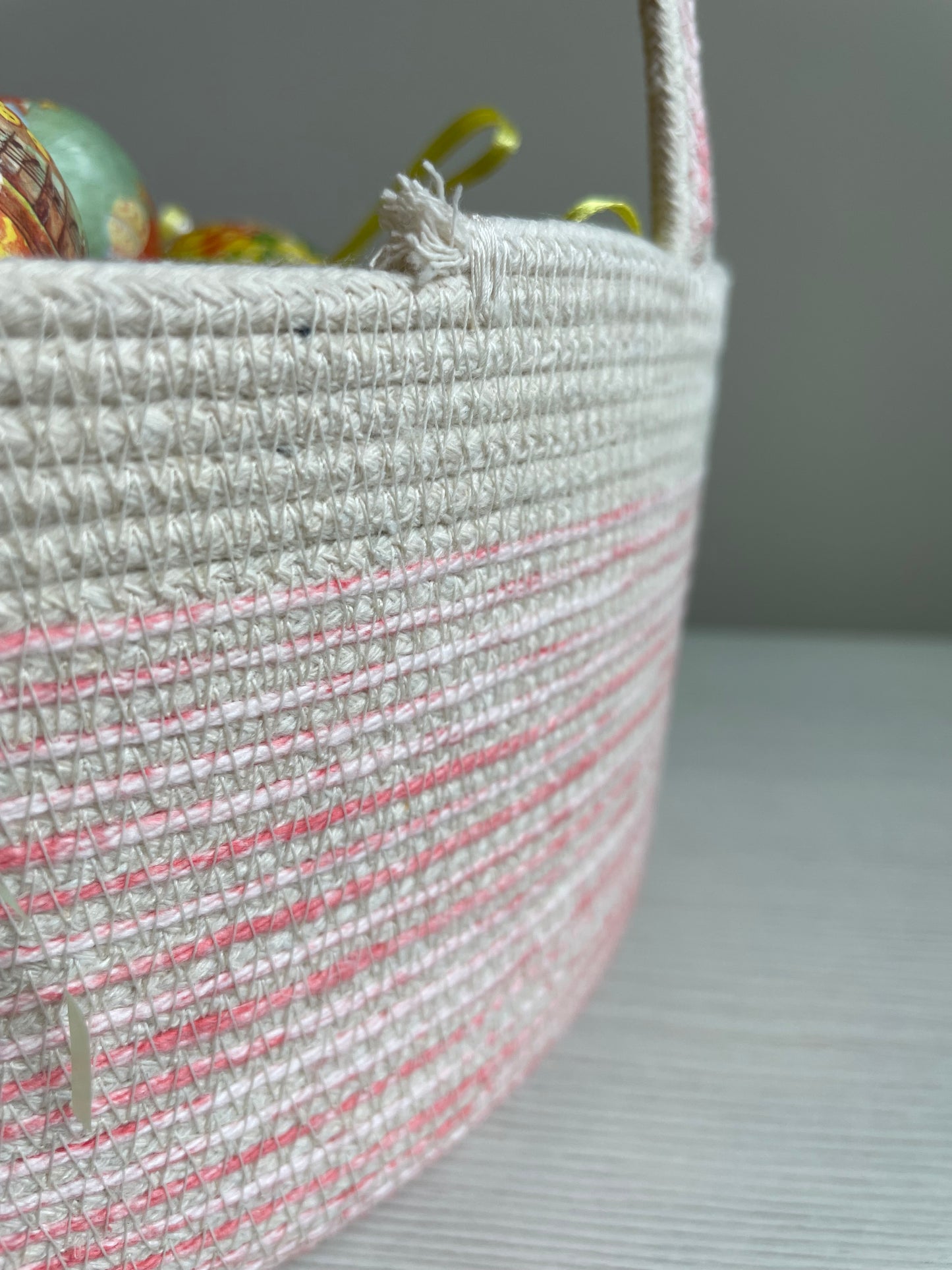 Large Coiled Cotton Rope Easter Basket